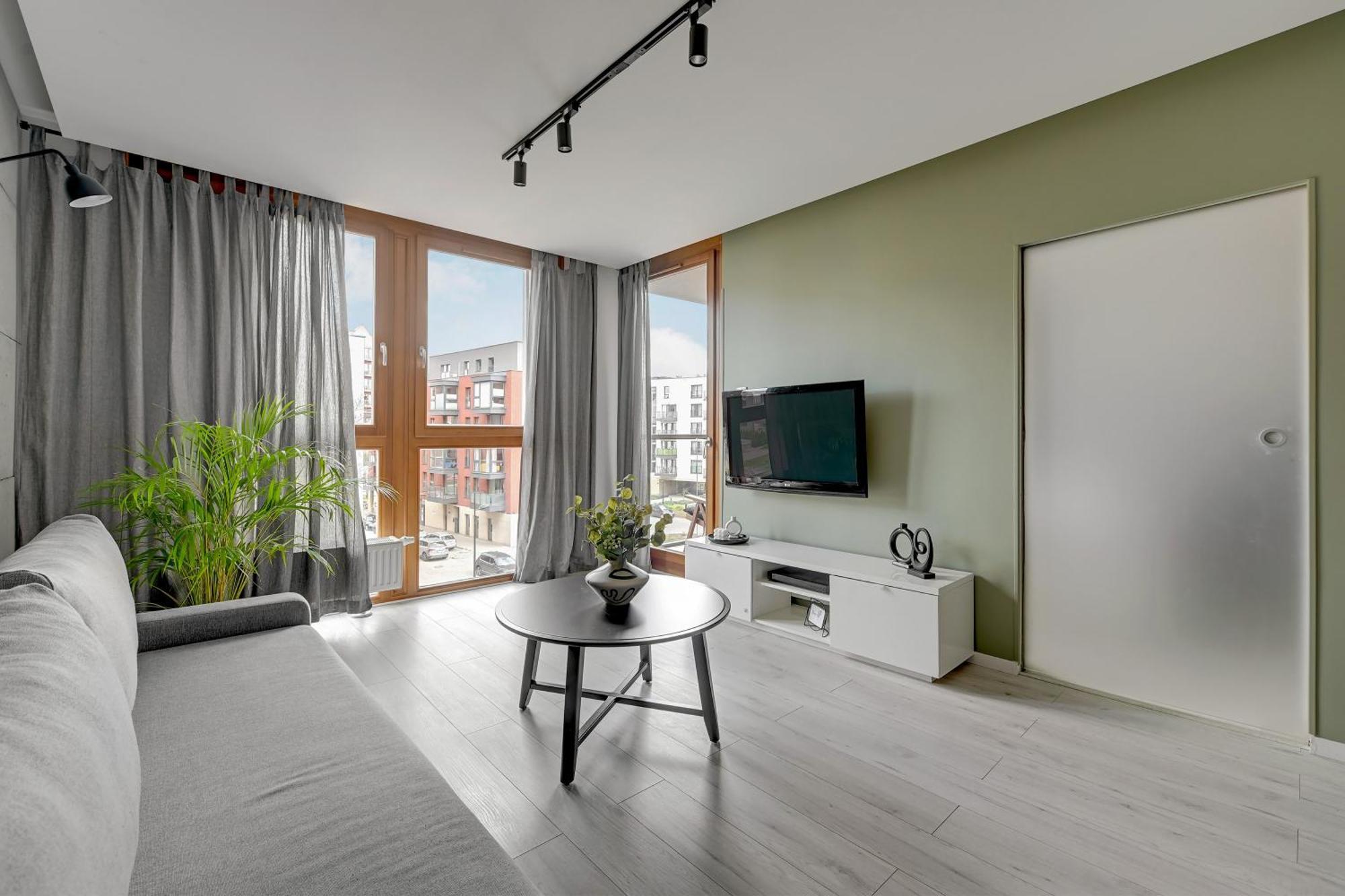 גדנסק Aura Island Riverside By Downtown Apartments חדר תמונה