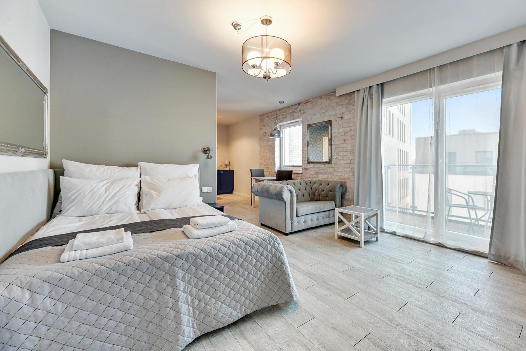 גדנסק Aura Island Riverside By Downtown Apartments חדר תמונה